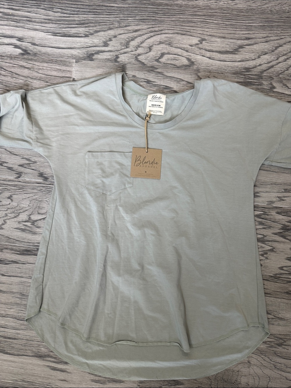 Blondie Medium Sage Green Long Sleeve Tee